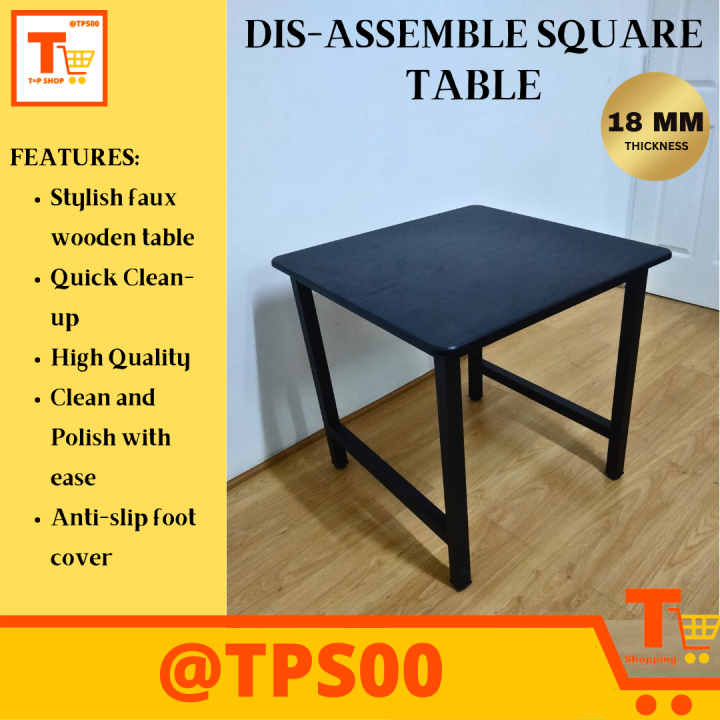 Table Disassemble DISASSEMBLE SQUARE DINING TABLE/ OFFICE TABLE/ MULTI-PURPOSE DESK ...