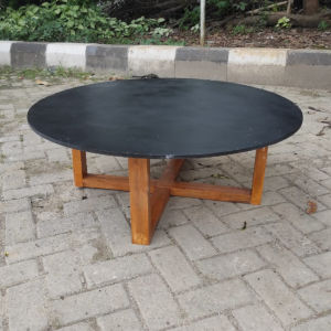 Meja Kopi Lesehan Jumbo Meja Makan Minimalis Scandinavian Japandi D100