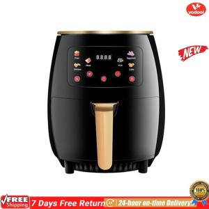 6L Digital Air Fryer with Large Capacity Electric Oilless Cooker for Baking and Grilling