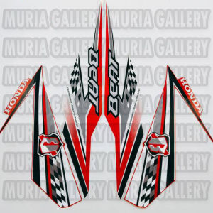 striping stiker lis polet body Honda beat fi esp 2018 2019 putih merah standar berkualitas