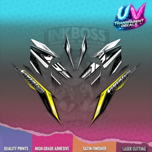 CLICK 125 V2 VARIO UV TRANSPARENT DECALS (2026 SHARP VIETNAM STYLE 001) MotoKits By Inkboss Creations