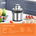 Máy xay thịt 2 cối Unie UE226 máy xay đa năng công suất 300W, dung tích cối 2.5L, chất liệu inox 304 cao cấp, động cơ bền bỉ, tự động ngắt khi quá tải, lưỡi dao xay thịt 2 tầng sắc bén -  bảo hành 12  tháng. 
