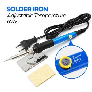 Solder Listrik 60W Ori Super Panas Iron Adjustable Fast Heating 220V High Grade