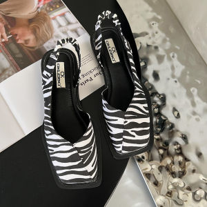 Free Shipping Summer WomenS Slip-On Sandals Square-Toe Grandma Shoes Easy-To-Wear Loafers Wholesale