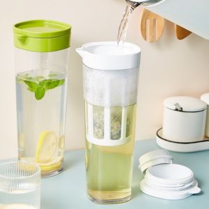CRNGW 1.1L Cold Water Kettles Transparent Large Capacity Water Jug Drinkware High Temperature Resistant Water Bottle Fridge