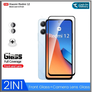 Paket 2in1 Full Tempered Glass Redmi 12 8A free tempered glass camera Redmi 12 8A pengiriman cepat