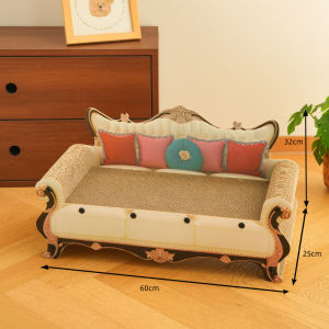 Aikenn Large Cat Scratching Sofa Bed Corrugated Wear Resistant Cat Nest Toy Katil Kucing