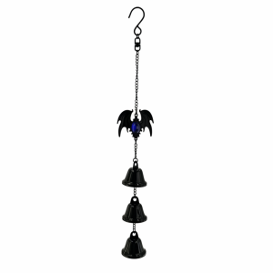 YOUSHI TOP Hanging Ornaments Bat Wind Chime Decorations Dark Style Gothic Chime Pendant Creativity Funny Metal Bells Wind Chime Porch
