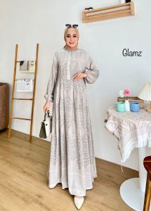 MAHDIYA OUTFIT - GAMIS SHANIKA 6 DRESS - BUSUI NO HIJAB - GAUN PESTA MUSLIMAH ADEM MEWAH