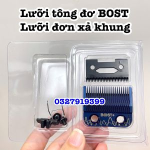 BOST Lưỡi Tông Đơ Đơn Xả Khung Mài Chuốt Mạ DLC Giảm Nóng Cho DAHOSA M10 M5 VGR X1 Pro Barber 1085