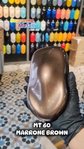 [ Marrone Brown ] 2K Paint MT60 CW Aikka Supreme Metallic Aerosol Spray DIY Cat Bancuh Kereta & Motor Coklat Gelap