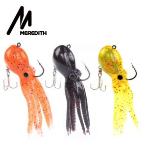 LUXEMO 23g 9cm Octopus Fishing Lure Long Tail Soft Silicone Soft Octopus Lure Portable Artificial Design Long Tail Lure Sea Fishing