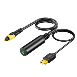 ดิจิตัลซึ่งมีแกนร่วม Optical Spdif ไปยังสายหูฟัง3.5มม. แบบอนาล็อกพร้อมพลังงาน USB สำหรับโฮมเธียเตอร์