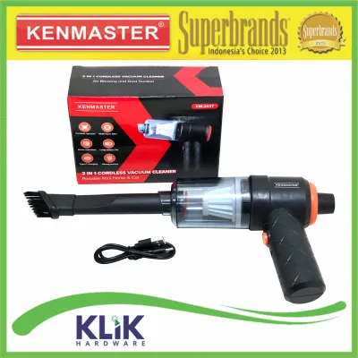 KENMASTER Vacuum Cleaner Cordless Portable 2-In-1 Sedot Tiup - Wireless Vacum Serbaguna Penyedot Debu Rumah Mobil