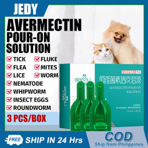 Frontline 3 Tubes/Box Flea & Tick Killer Treatment Avermectin Transdermal Solution Drops Vitro Anthelmintic for Dog & Cat External Use for Kitten & Puppy FRONTLINE Plus