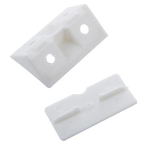 20PCS L Plastic Right Angle Bracket High Loadbearing Anti Deformation Corner Brace for Cabinet Chair