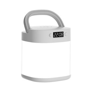 โคมไฟพยาบาลหรี่แสงได้ ไฟข้างเตียงพร้อมนาฬิกา จับเวลา การควบคุมแบบสัมผัส ระยะไกล ยูเอสบี ชาร์จ ฟังก์ชั่นหน่วยความจํา แขวนหรือยืนไฟกลางคืนสําหรับทารกแ