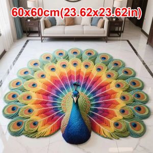 OKDEALS Soft Pea Carpet Special-shaped Non-slip Pea Mat Portable Absorbent Blanket for Living Room Tea Table Bedside