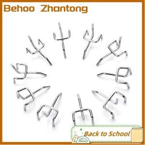 Behoo ตะขอเหล็กยึดบอร์ดหมุดโลหะ10ชิ้นสำหรับโรงรถของร้านค้าที่เก็บของ