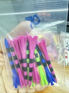 AMZ ทีกอล์ฟ แบบยาวทียาว 70mm 83mm golf tee ทีพลาสติก driver tee ทีตั้งลูก (แพ็ค 10 ชิ้น)