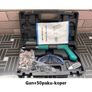 Nail Gun Fastening Gun Ramset Gun Alat Paku Tembak Beton Kayu/ Ubin Keramik/ Baja/ Dinding Semen dengan 100 pcs paku