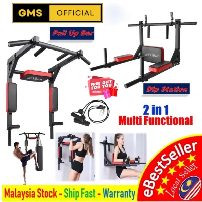 Wall Mounted Chin Up Bar Dip Station Indoor Home Gym Workout Pull Up Bar Training Sandbag TRX Hanger Mounted Pull Up Bar