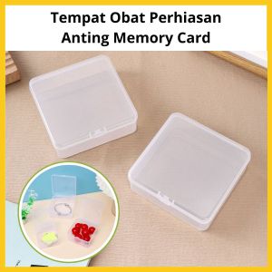 Tempat Obat Perhiasan Anting Memory Card Earplug Box / Wadah Mini Multifungsi