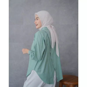 Kemeja Wanita Oversize / Nelka Linen Shirt Kemeja Wanita Terbaru
