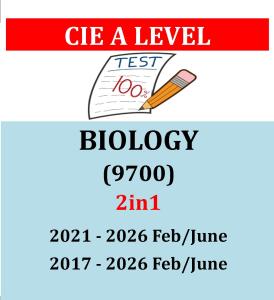 A Level Biology 9700 past papers ( 2017/2021 - J2026 ) 2in1 Version AS&A2
