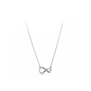 100% Authentic Pandora Necklace Sparkling Infinity /Hollow Galaxy /Heart Of The Ocean /Family Eternal Pendant Womens Necklace