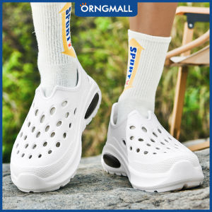 ORNGMALL รองเท้าแตะ EVA กันลื่นสำหรับผู้ชายรองเท้ารองเท้าแตะพื้นนิ่มชายหาดในสวนน้ำหนักเบาสำหรับผู้ชายรองเท้าเสริมส้นกลางแจ้ง36-45ฤดูร้อน