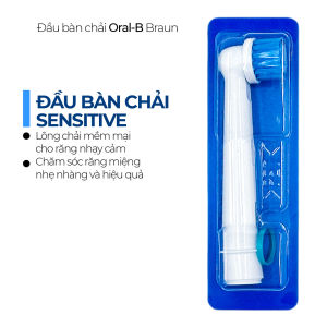 Đầu Bàn Chải Điện Oral-B Braun Sensitive Clean - Lông Chải Mềm Mại Làm Sạch Nhẹ Nhàng Đầu Thay Thế Cho Bàn Chải Oral B