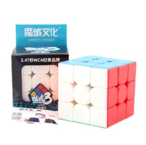 Rubik 3x3 Moyu Meilong Stickerless 3x3 Magic Cube Mei Long MURAH Original Makaron