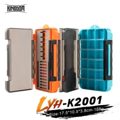 Kingdom Fishing tackle boxes Large Space Double Multi-function lure box  Free space Created High Strength Fishing storage fishing lure boxes