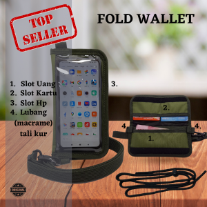 Sako Fold Wallet Hp Dompet Lipat Hp Keren