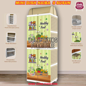 Rak Piring Plastik 2 Susun Naiba 4002  Baru LEMARI PIRING RAK PIRING MINIMALIS
