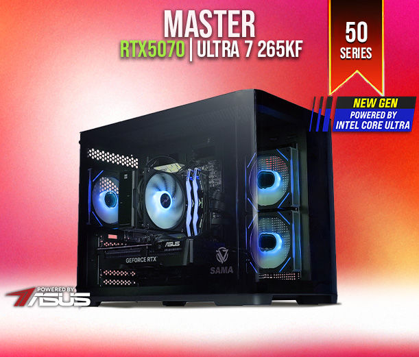 INVADER MASTER M55 | RTX 5070 | ULTRA CORE 7 265K GAMING DESKTOP