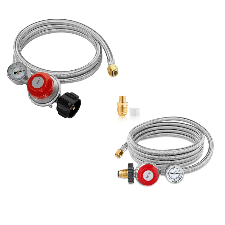 Ống Bộ điều chỉnh Propane bằng đồng với bảo vệ quá áp an toàn và điều ...