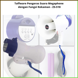 COD Taffware Pengeras Suara Megaphone dengan Fungsi Rekaman ZS 518/ Pengeras Suara Megaphone Toa Speaker Mini Untuk Jualan