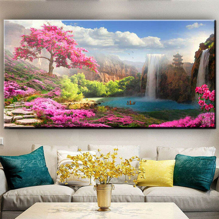 Home Decor Canvas Painting Beautiful Landscape Picture For Wall