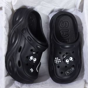 [Free Shipping] Detachable Clogs WomenS Shoes New Summer Styles For Outdoor Wear Thick-Soled Non-Slip Beach Sandals With A Closed-Toe Design