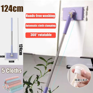 Flat Mop Lazy No-clean Face Towel Mops 360°Spin Mop Automatic Cloth Changing Mop Home Cleaning Tools Lazy Mop 拖把神器免手洗