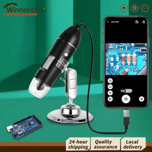 [Winnereco Flagship Mall]กล้องจุลทรรศน์ดิจิตอล LED 500X 1000X 1600X พร้อมกล้องสำหรับตรวจสอบโทรศัพท์มือถือและคอมพิวเตอร์