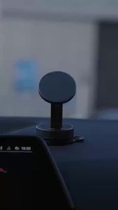Car Magnetic Wireless Charger RGB Light Stand Folding Vacuum Suction Cup Phone Holder For iPhone 17 16 15