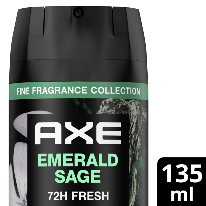 Axe Premium Perfume Deodorant Emerald Sage 135ml Parfum Segar