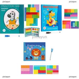 [COD] yixiayun Magnetic Fraction Demonstration Book Magnetic Fraction Tiles Fractions Manipulatives Score Disk Demonstrator
