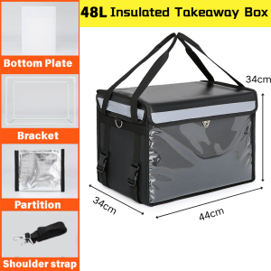 Food Delivery Bag Box Velcro Thermal Sling Bicycle Rear Rack Seat Cycling Storage Pouch Luggage