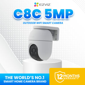 Ezviz C8c 4MP/5MP IP65 Weatherproof Outdoor Wi-Fi CCTV Camera connect cellphone security camera with audio and speaker
