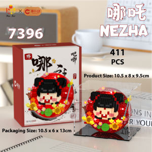 【LIGHT】Pan Nie x CLC Block 7396-97 Nezha Ao Bing Mini Building Block Bricks Series Gift 哪吒敖丙迷你小积木系列 *Ready Stock*