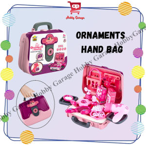 Mainan Dresser Ornaments Hand Bag Anak Cosmetics Make Up Koper Tas